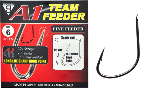 Гачок Gamakatsu A1 Team Feeder Fine Feeder - 15 шт/уп