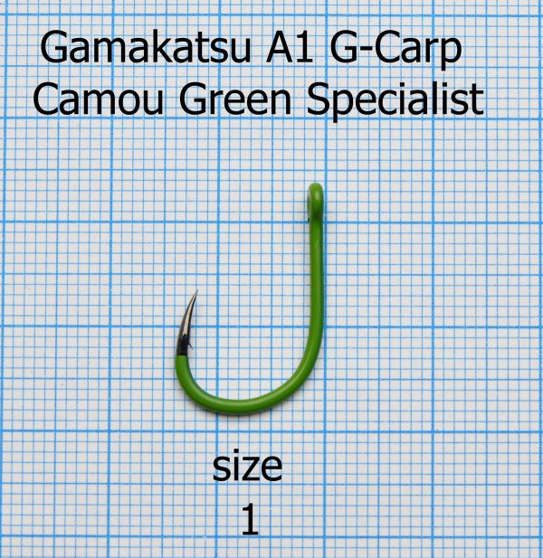 Крючок Gamakatsu A1 G-Carp Camou Green Specialist - 10 шт/уп