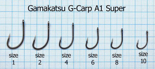 Крючок Gamakatsu G-Carp A1 Super - Black - 10 шт/уп