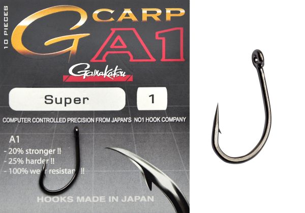 Крючок Gamakatsu G-Carp A1 Super - Black - 10 шт/уп