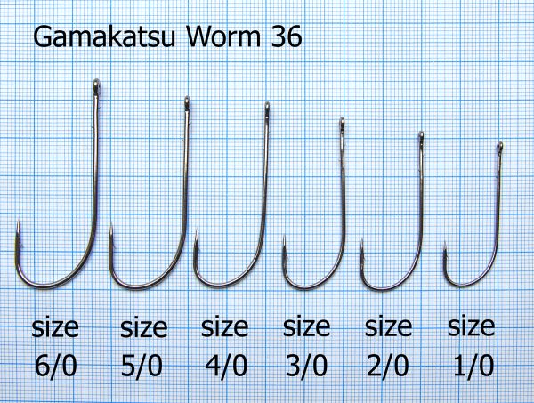 Гачок Gamakatsu Worm 36