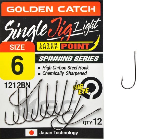 Гачок Golden Catch 1212BN - Мікроджиговий - 12 шт/уп