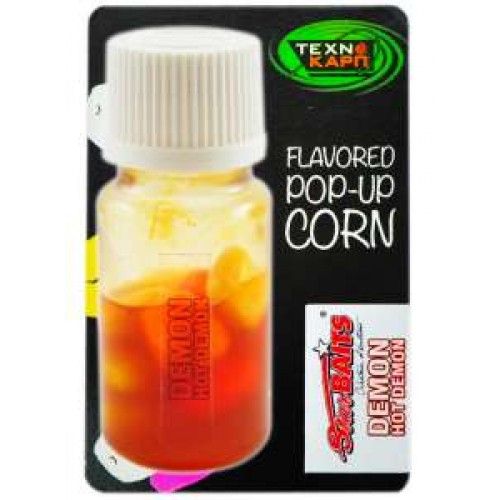 Силиконовая кукуруза - Технокарп - Pop-up Texnocorn Mix - 10 мм - Hot Demon-Star Baits (Горячий демон)- 10 шт/уп
