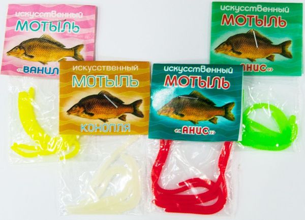 Искусственная ароматизированная насадка Три кита - Искусственный мотыль