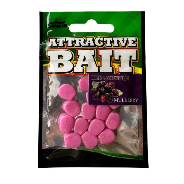 Искусственная кукуруза Fishing Roi - Силиконовая - Плавающая - Шелковица - 15 шт/уп