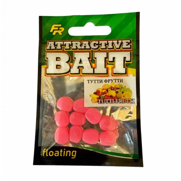 Искусственная кукуруза Fishing Roi - Силиконовая - Плавающая - Тутти-Фрутти - 10 шт/уп