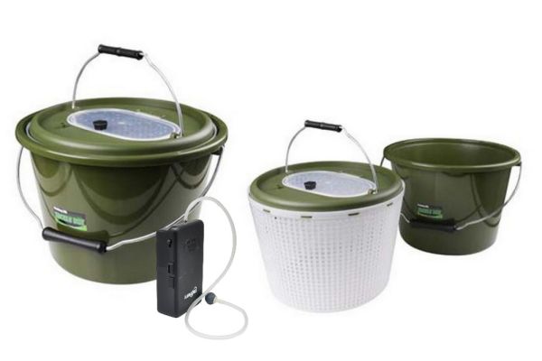 Кан для живца Fishing Roi с компрессором - 10 л