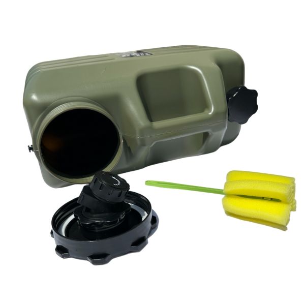 Каністра для води з краном - 11 л - 34x23x17 см - Хакі