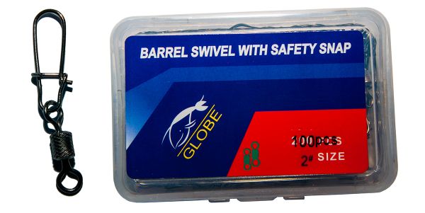 Карабін з вертлюгом Globe - Американка - №2 - 100 шт/уп