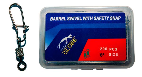 Карабін з вертлюгом Globe - Американка - №6 - 200 шт/уп