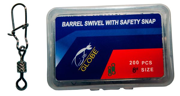 Карабін з вертлюгом Globe - Американка - №8 - 200 шт/уп