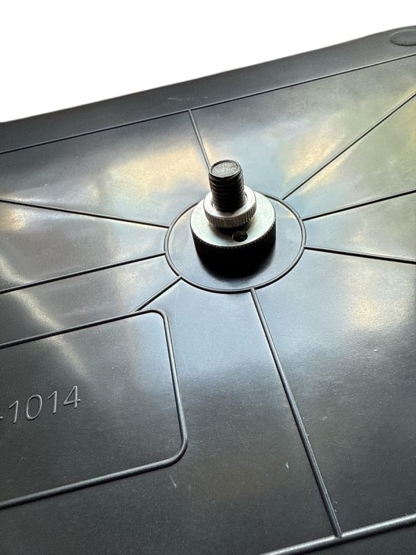 Карповый монтажный столик Anvi под подставку - С адаптером - 35х25х4 см - Пластик - Чёрный