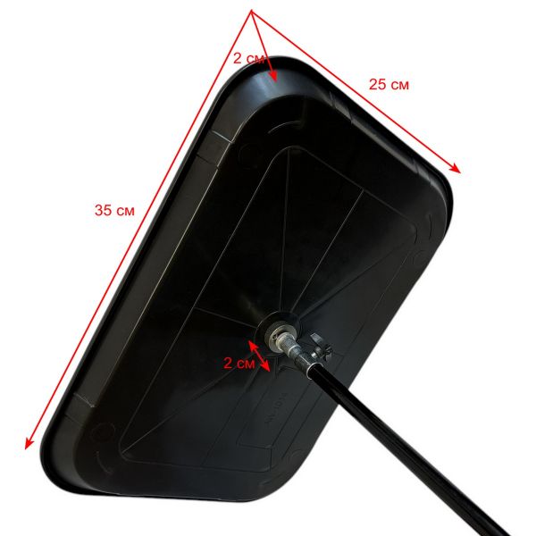 Карповый монтажный столик Anvi под подставку - С адаптером - 35х25х4 см - Пластик - Чёрный