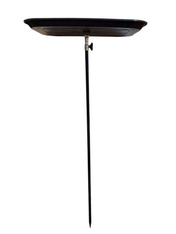 Карповый монтажный столик Anvi под подставку - С адаптером - 35х25х4 см - Пластик - Чёрный