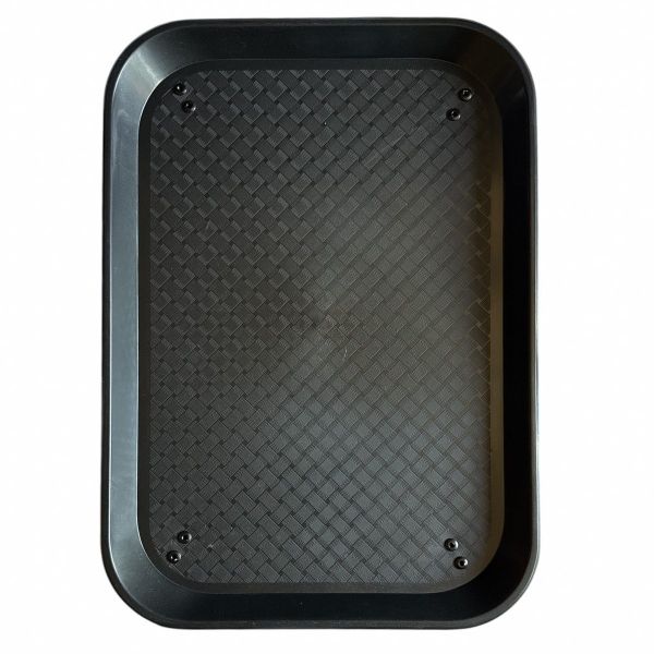 Карповый монтажный столик Anvi под подставку - С ножками - Складной - 35х25х(2+18+7) см - Пластик - Чёрный