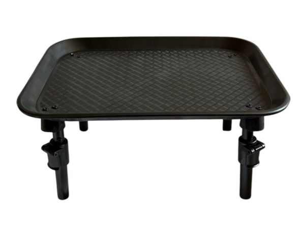 Карповый монтажный столик Anvi под подставку - С ножками - Складной - 35х25х(2+18+7) см - Пластик - Чёрный