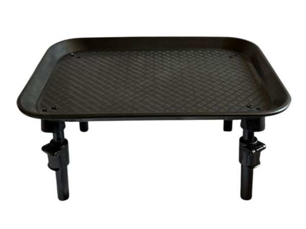 Карповый монтажный столик Anvi под подставку - С ножками - Складной - 40х30х(2+20+5) см - Пластик - Чёрный