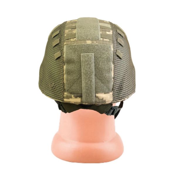 Каска-Шолом "ТОР" кульозахистний - Зелений - З чохлом на каску - Піксель