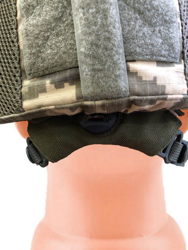 Каска-Шолом "ТОР" кульозахистний - Зелений - З чохлом на каску - Піксель