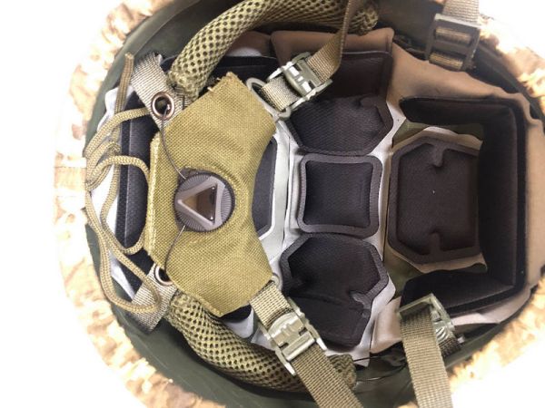 Каска-Шолом "ТОР" кульозахистний - Зелений - З чохлом на каску - Піксель