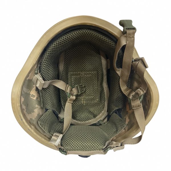 Каска-шлем - Каска-2М - С чехлом и сумкой - Боевой - Баллистический - Полноразмерный - С покрытием ММ-14 - Пиксель