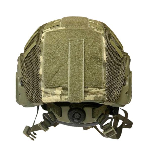 Каска-шолом ТОР-Д - Кевларовий - Кулезахисний - Олива - З чохлом на каску Піксель