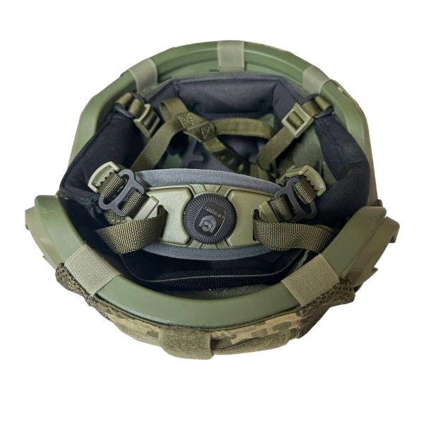 Каска-шолом ТОР-Д - Кевларовий - Кулезахисний - Олива - З чохлом на каску Піксель
