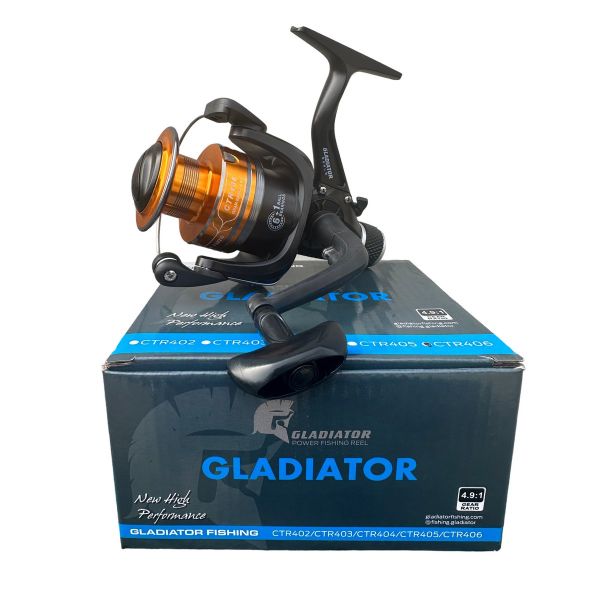 Котушка Gladiator CTR 4000 (406) - 6+1bb - Металева шпуля - Золото