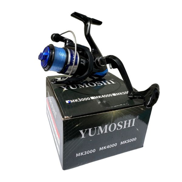 Котушка Gladiator Yumoshi MK - 13bb - З ліскою - Пластикова шпуля - Синя