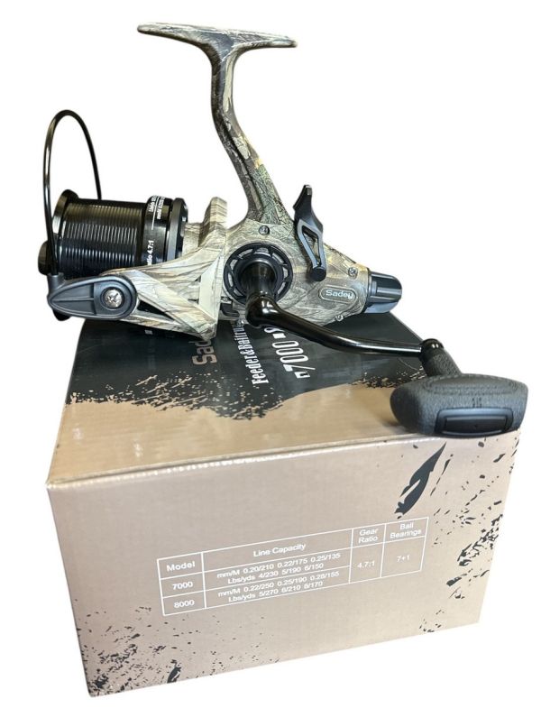 Катушка Sadey Feeder&Baitrunner 2 CAMO - 7000 - С бейтраннером - (7+1bb;4.7:1) - Китай