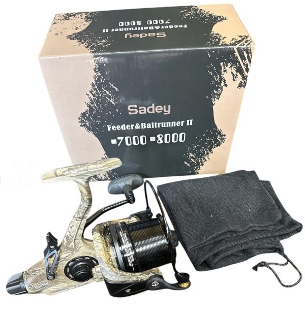 Катушка Sadey Feeder&Baitrunner 2 CAMO - 8000 - С бейтраннером - (7+1bb;4.7:1) - Китай