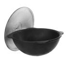 Казан чугунный Узбекский Наманганский круглое дно - С крышкой - 16 л