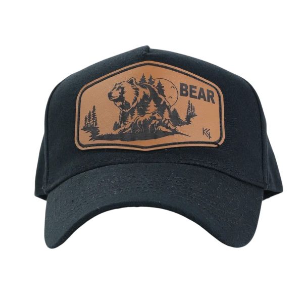 Кепка-трекерка Кентавр - Аппликация animal BEAR - 57-58 размер - Коттон - Чёрный