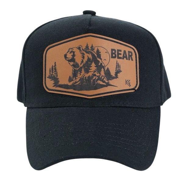 Кепка-трекерка Кентавр - Аппликация animal BEAR - 57-58 размер - Коттон - Чёрный