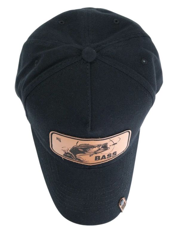 Кепка-трекерка Кентавр - Аппликация fish BASS - 57-58 размер - Коттон - Чёрный