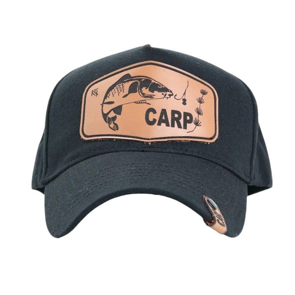 Кепка-трекерка Кентавр - Аплікація fish CARP - 57-58 розмір - Коттон - Чорний