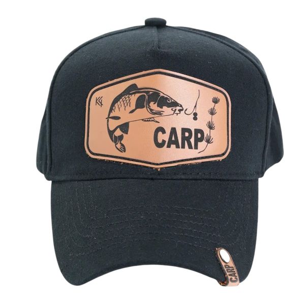 Кепка-трекерка Кентавр - Аплікація fish CARP - 57-58 розмір - Коттон - Чорний
