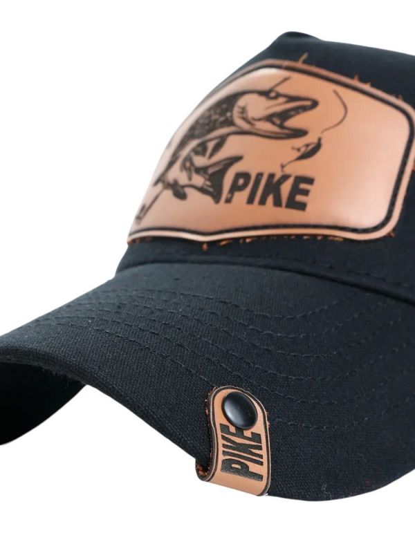Кепка-трекерка Кентавр - Аппликация fish PIKE - 57-58 размер - Коттон - Чёрный