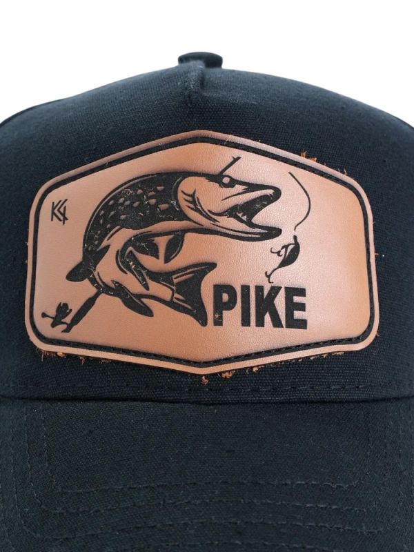 Кепка-трекерка Кентавр - Аппликация fish PIKE - 57-58 размер - Коттон - Чёрный