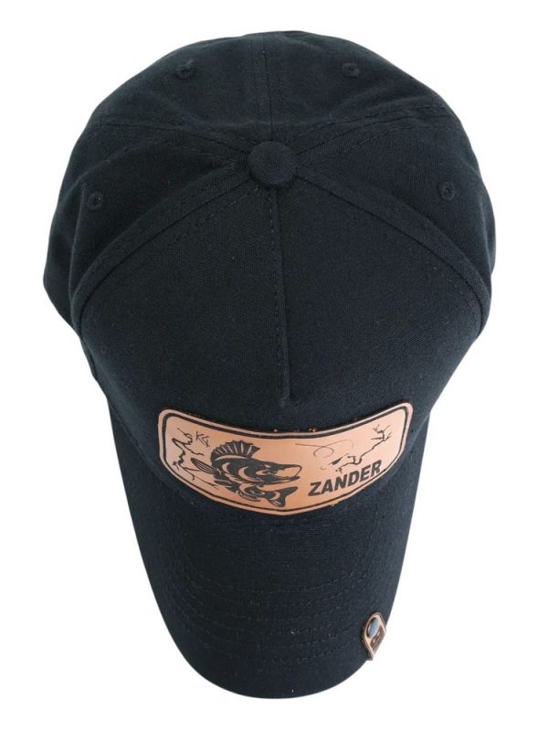 Кепка-трекерка Кентавр - Аплікація fish ZANDER - 57-58 розмір - Коттон - Чорний