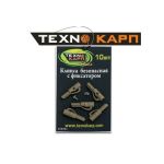 Безопасная клипса с фиксатором - Готовый монтаж - Технокарп - 10 шт/уп