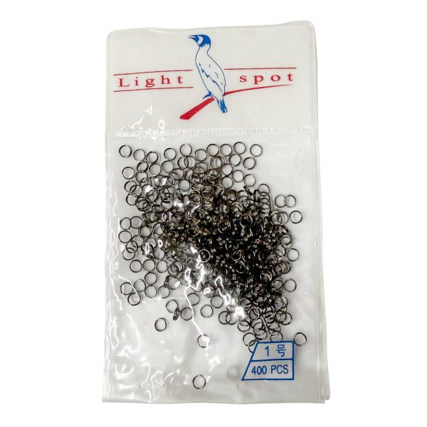 Кільце заводне Light Spot - Чорний нікель - 400 шт/уп