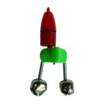 Колокольчик двойной с прищепкой "Светлячок" - На батарейке - Красный - 1 шт.
