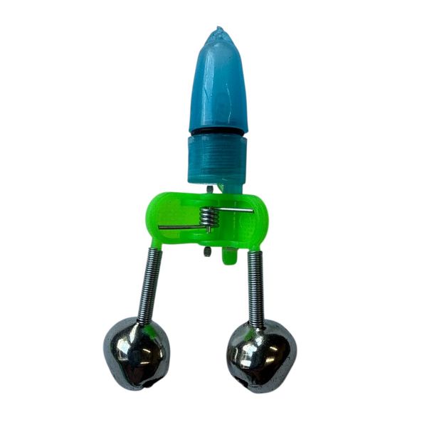 Колокольчик двойной с прищепкой "Светлячок" - На батарейке - Синий - 1 шт.