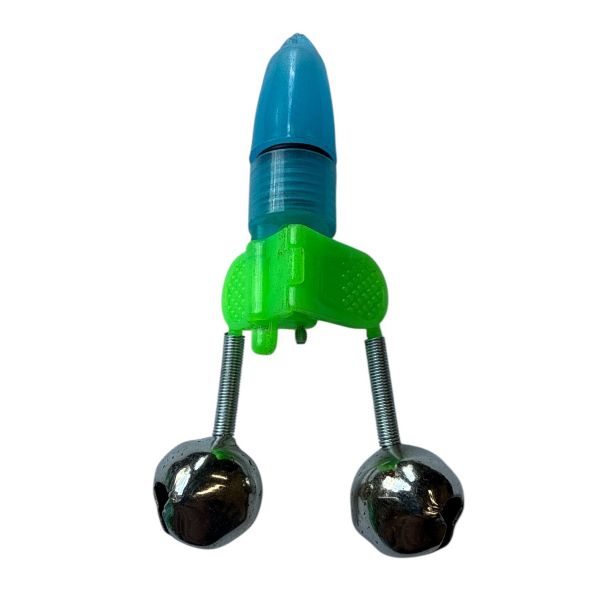 Колокольчик двойной с прищепкой "Светлячок" - На батарейке - Синий - 1 шт.