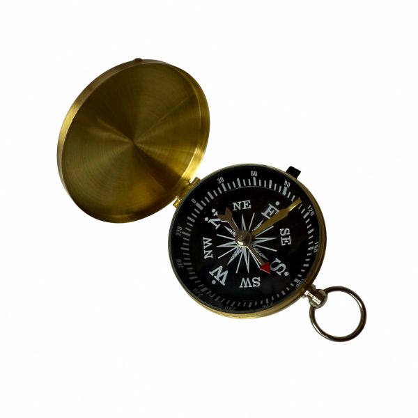 Компас G453 - Магнитный - Ø45 мм -Водонепроницаемый - Противоударный - Золото