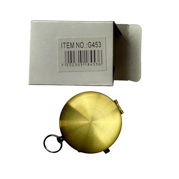 Компас G453 - Магнитный - Ø45 мм -Водонепроницаемый - Противоударный - Золото