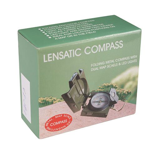 Компас жидкостный DL45-8A - Ø45 мм - Светодиодная подсветка - Хаки