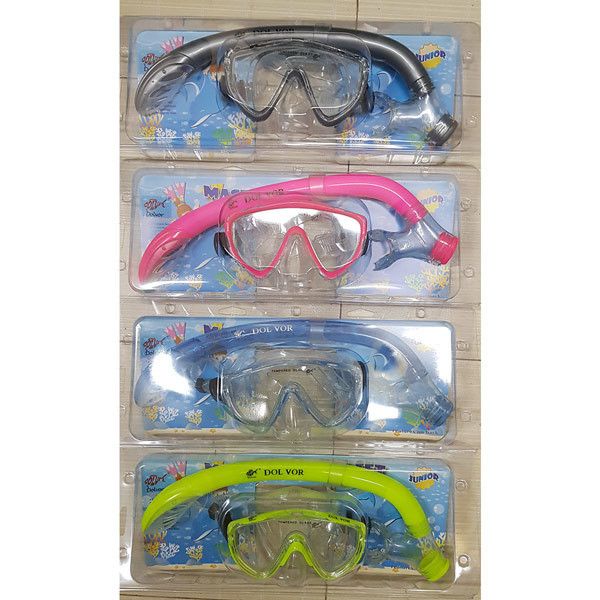 Комплект маска та трубка Dolvor - M171P+SN59P - Жовтий