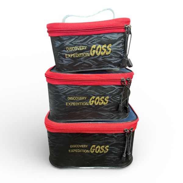 Комплект сумок прорезиненных GOSS 3в1 (28x18x14 big)-(24x16x12 medium)-(21x13x10 small)